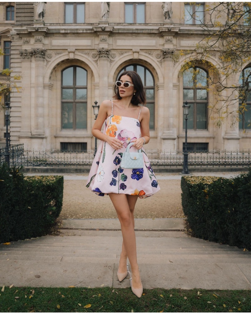 Leo Lin Patsy Puff Mini Dress by Leo Lin - Pickle