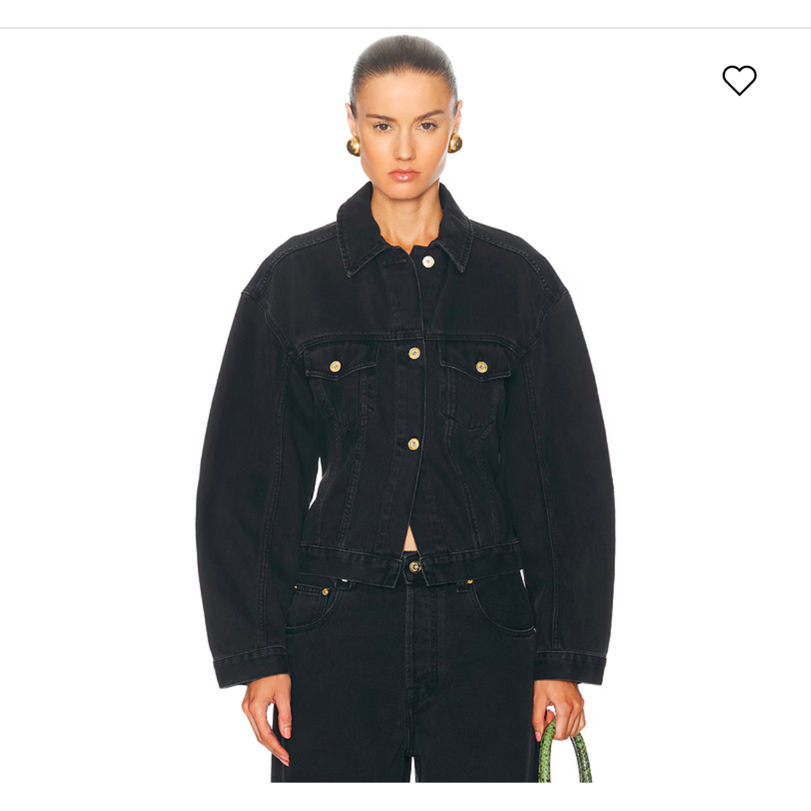 JACQUEMUS ブラック デニムセットアップ Jacquemus Denim Set Outfit by Jacquemus - Pickle