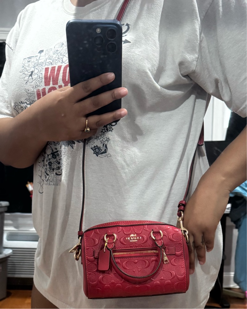 Luxurious Red Coach Satchel Bag by Coach - Pickle