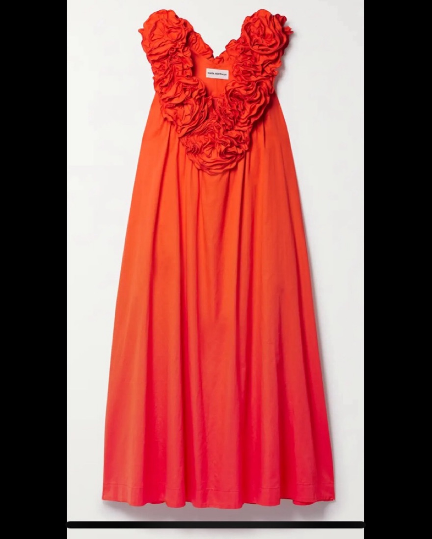 Mara Hoffman Ruffled Orange Dress by mara Hoffman - Pickle