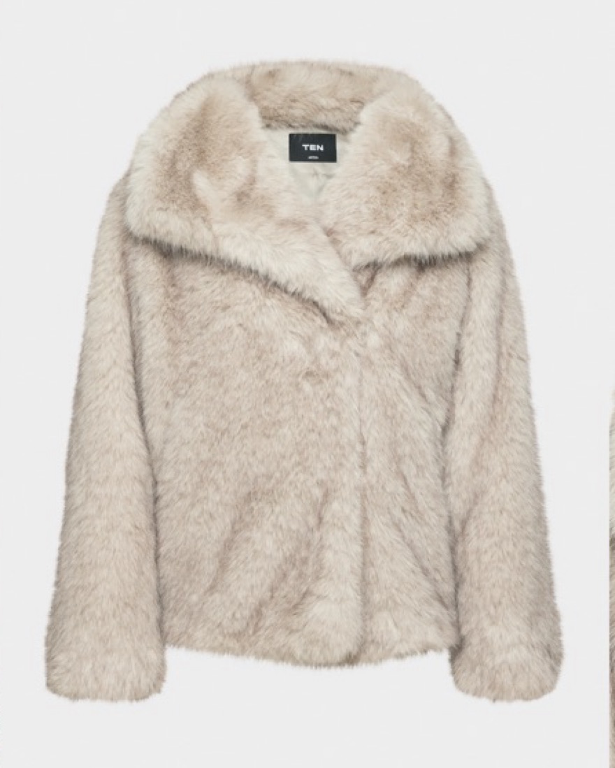 Aritzia Faux Fur Coat by Aritzia - Pickle