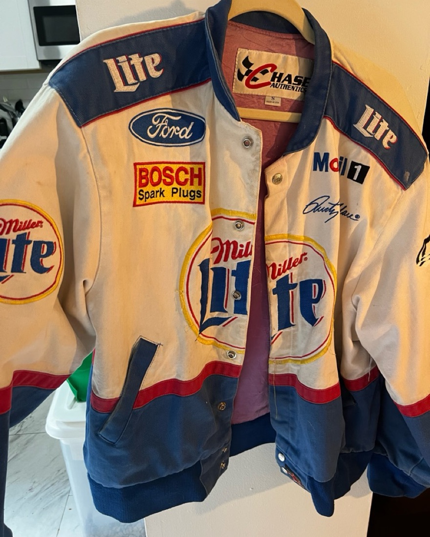 MillerLiteNASCARRacingナスカーレーシングジャケット短丈 Vintage Nascar Miller Lite Jacket by Chase Authentics - Pickle