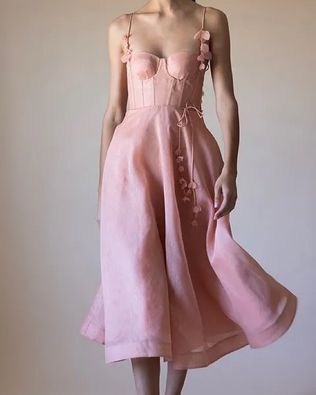 Zimmermann Wonderland Midi Corset Dress by Zimmermann - Pickle