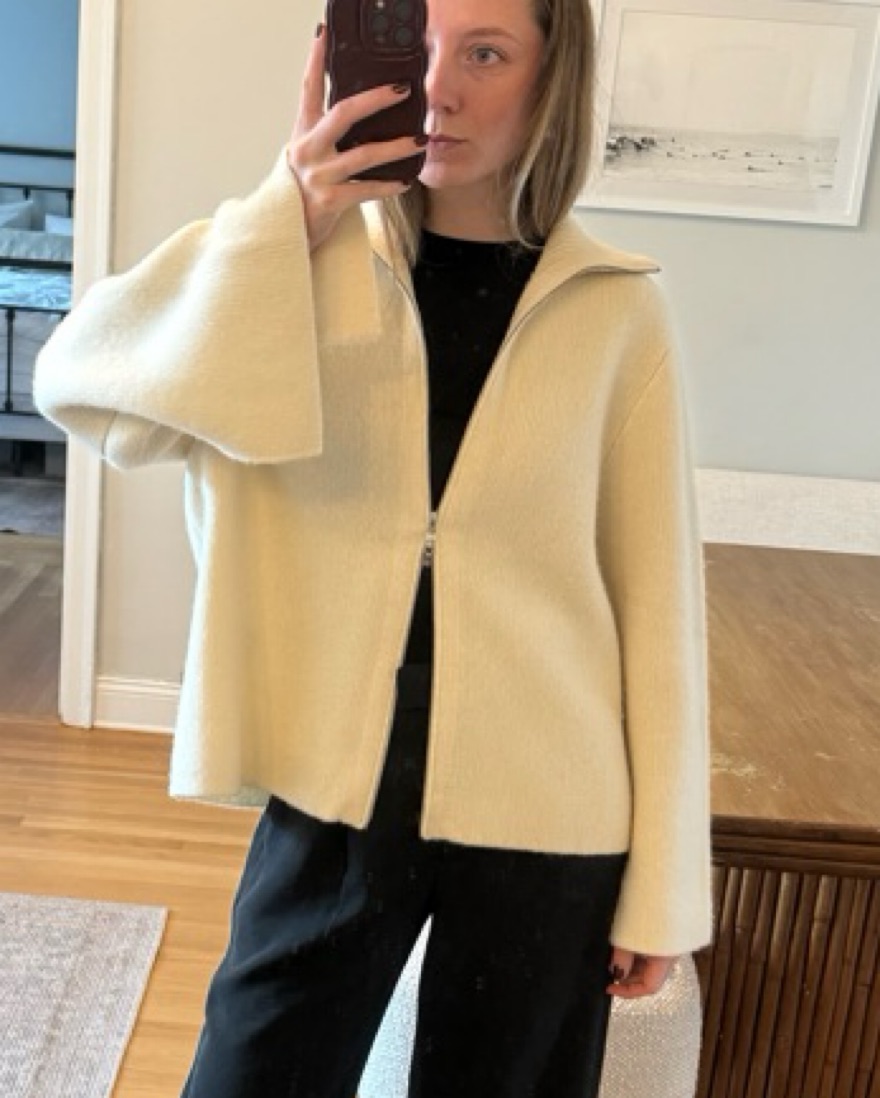 Toteme Double Zip Sweater Jacket by Toteme - Pickle
