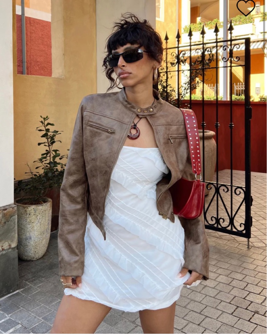 Lioness Moto Jacket by Lioness - Pickle