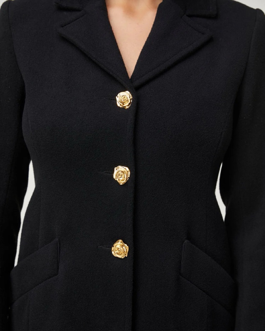 Rouje Federico Coat by Rouje Paris - Pickle