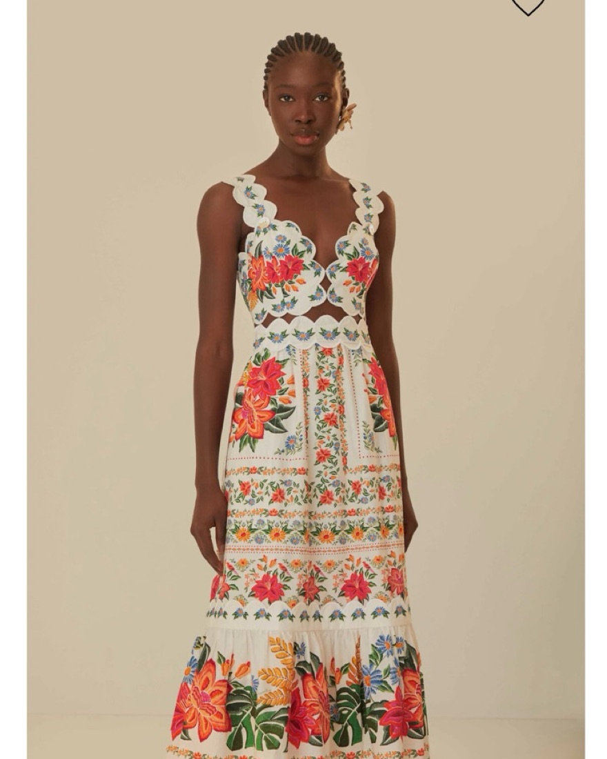 Farm Rio Bloom Garden Mini Dress by FARM RIO - Pickle
