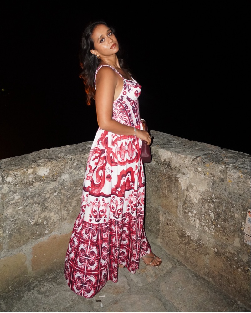 Dolce gabbana print Maxi Dress by Local Boutique - Pickle