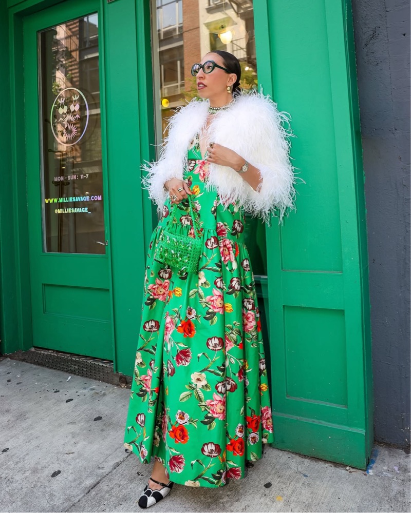 Alice + Olivia Structured Lila Maxi by Alice + olivia - Pickle