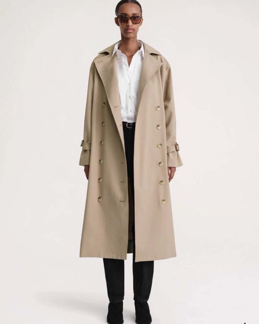 Toteme Signature Trench Coat by Toteme - Pickle