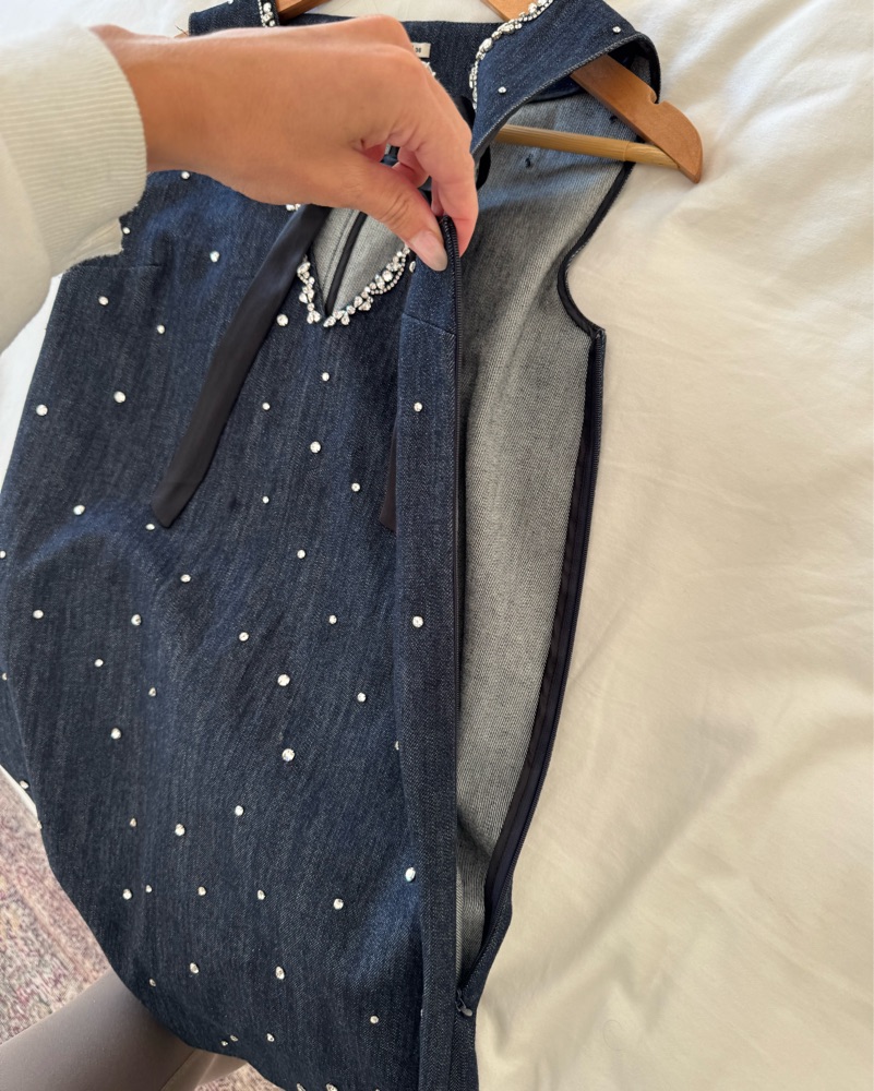 Miu Miu Sparkly Mini Dress by Miu Miu - Pickle