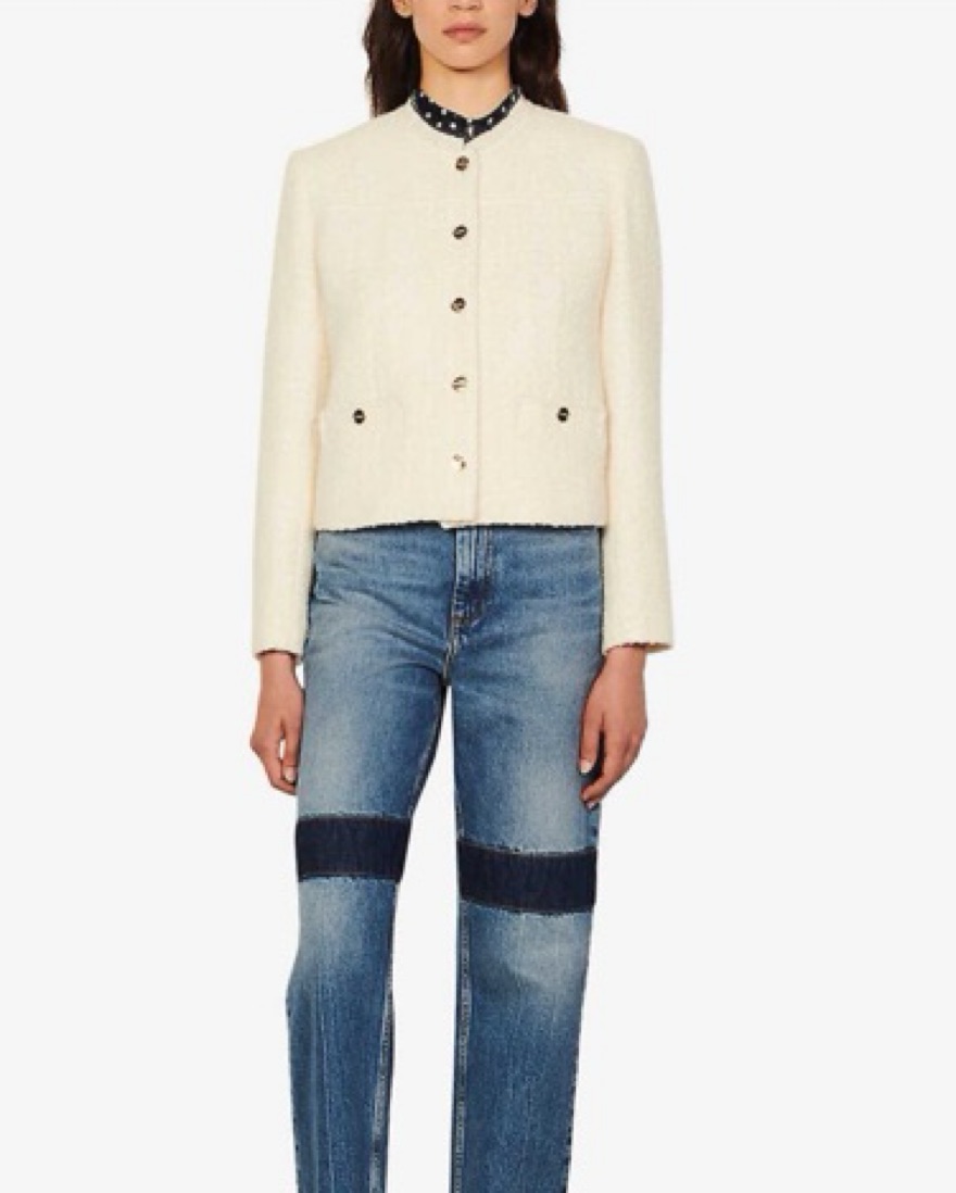 Sandro Sissi Tweed Jacket by Sandro - Pickle