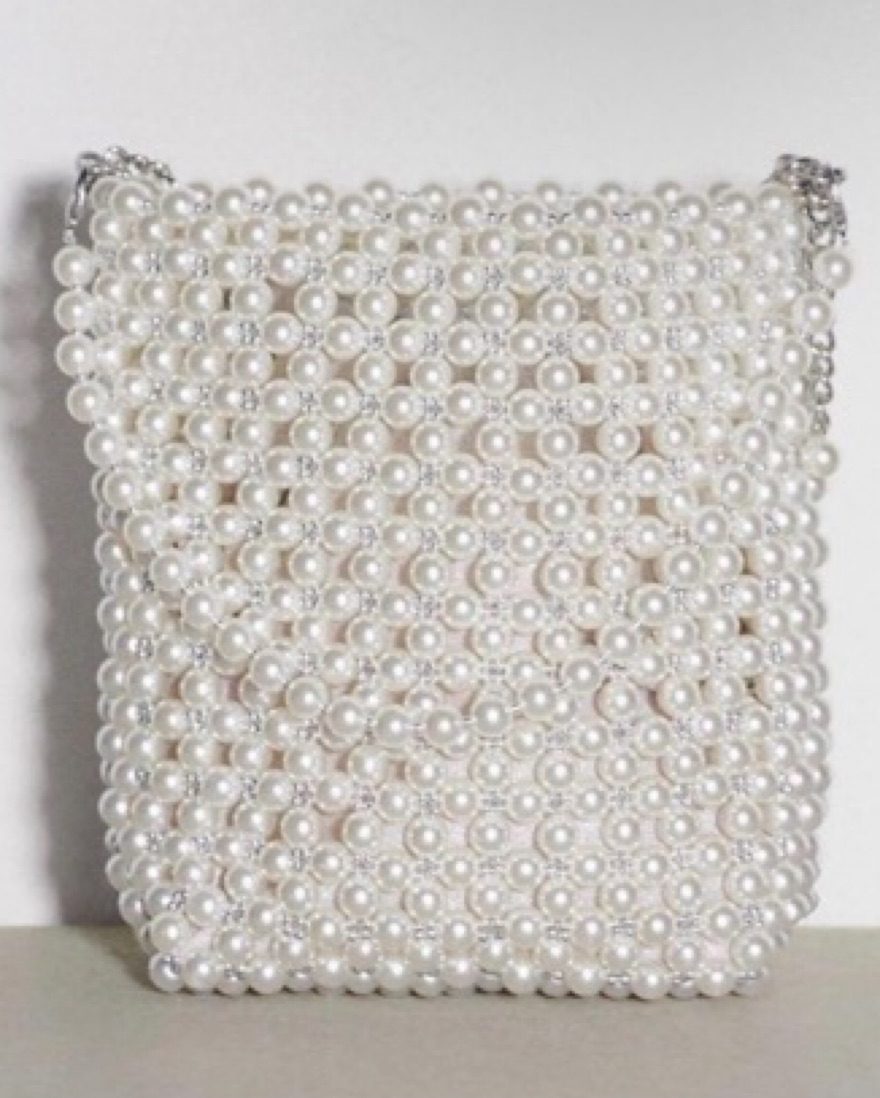 Zara Pearl Mini Bucket Bag by Zara - Pickle