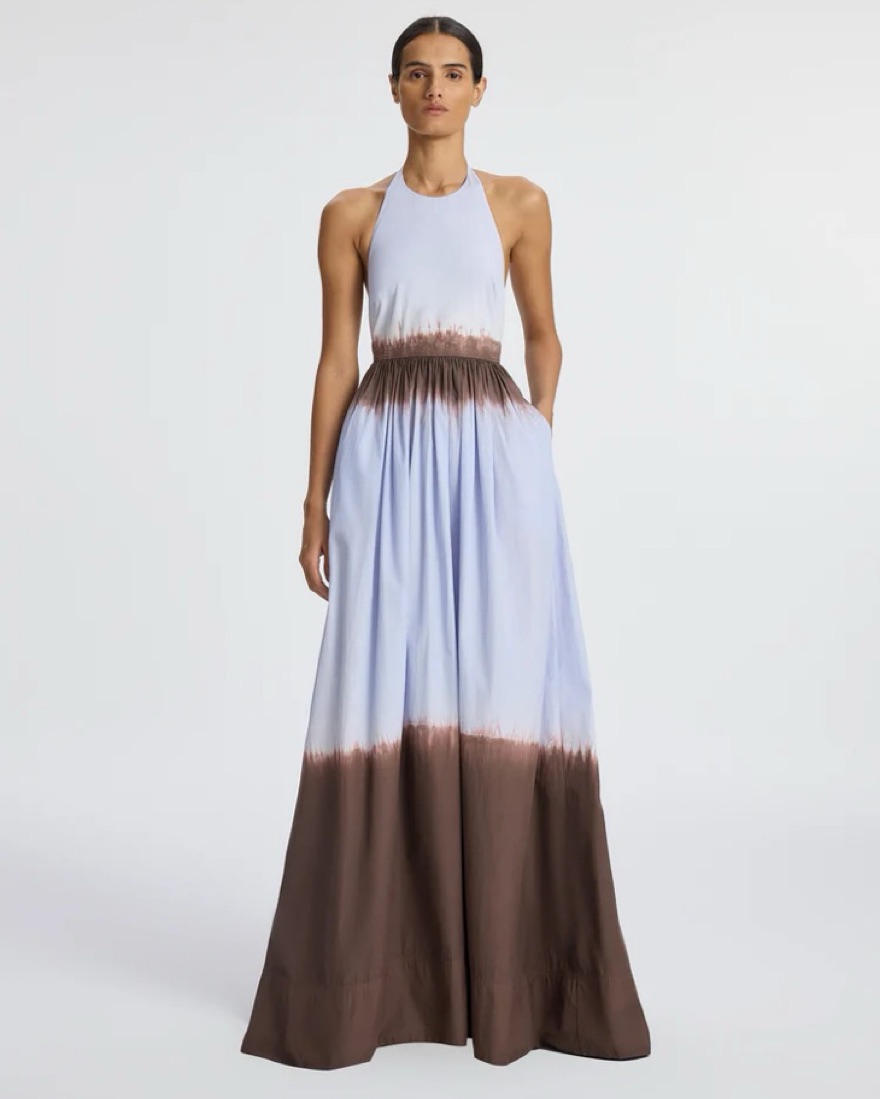 A.E.マルティ☆ファッションプレートーUN PEU D'OMBRE ENFIN A.L.C. Dip Dye Maxi In Fudge/Sky Blue by ALC - Pickle