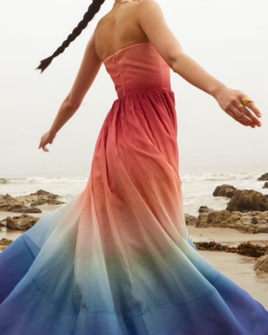 Zimmermann Pink Postcard Ombre Dress by Zimmermann - Pickle