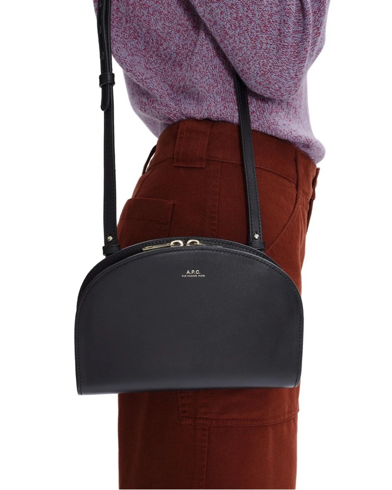【美品】A.P.C. 　DEMI-LUNE　ハーフムーン　ダークネイビー Demi-Lune bag | A.P.C.