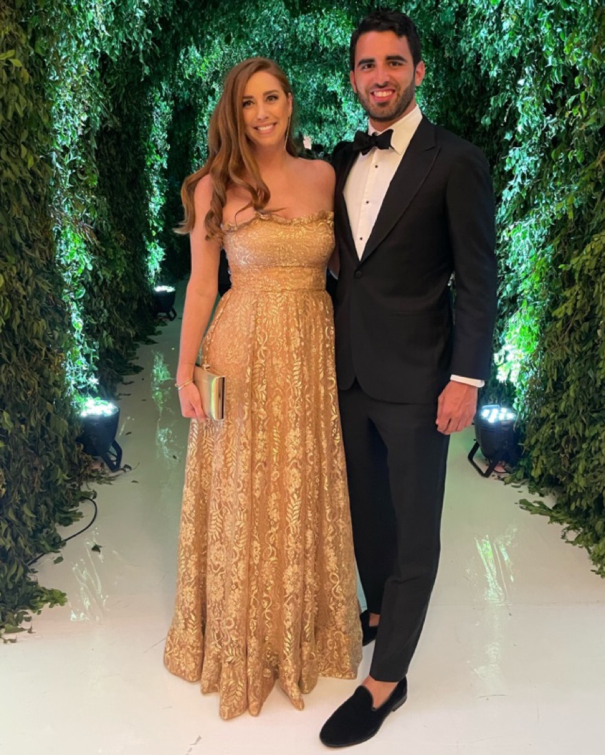 Sabina Musayev Rose Gold Cleo Gown by Sabina Musayev - Pickle