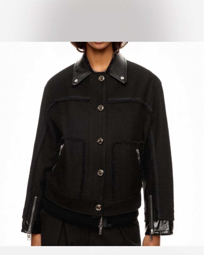 3.1 Phillip Lim Tweed Moto Jacket size M by 3.1 Phillip Lim - Pickle