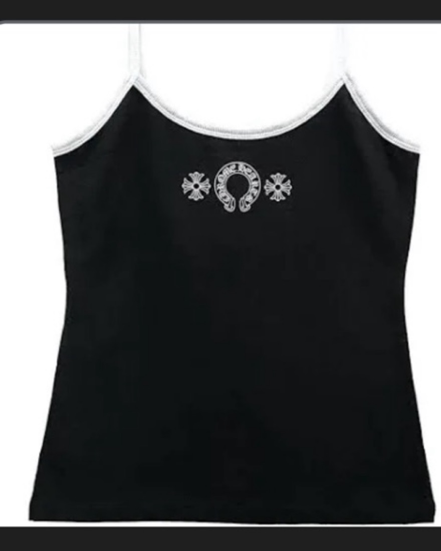 chrome hearts horse shoe crop top black by chrome hearts - Pickle