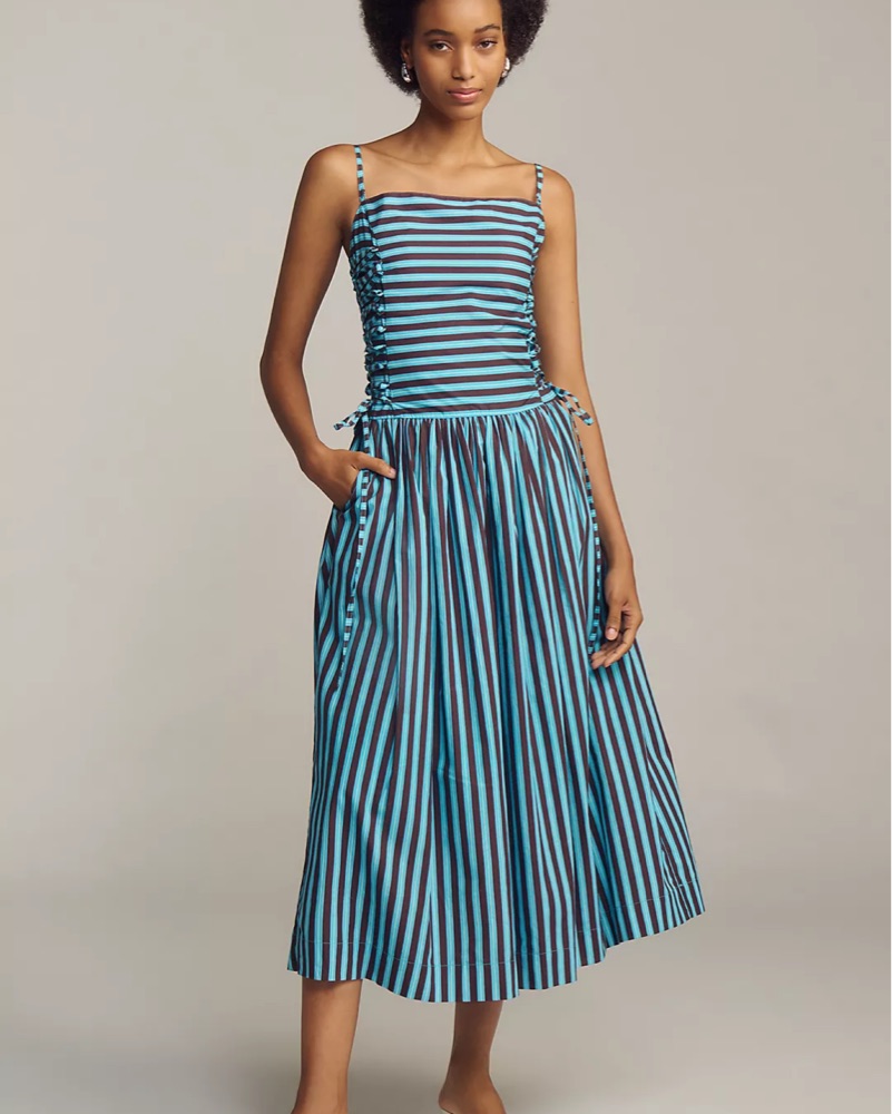 Damson Madder Angelina Midi Dress by Damson Madder - Pickle