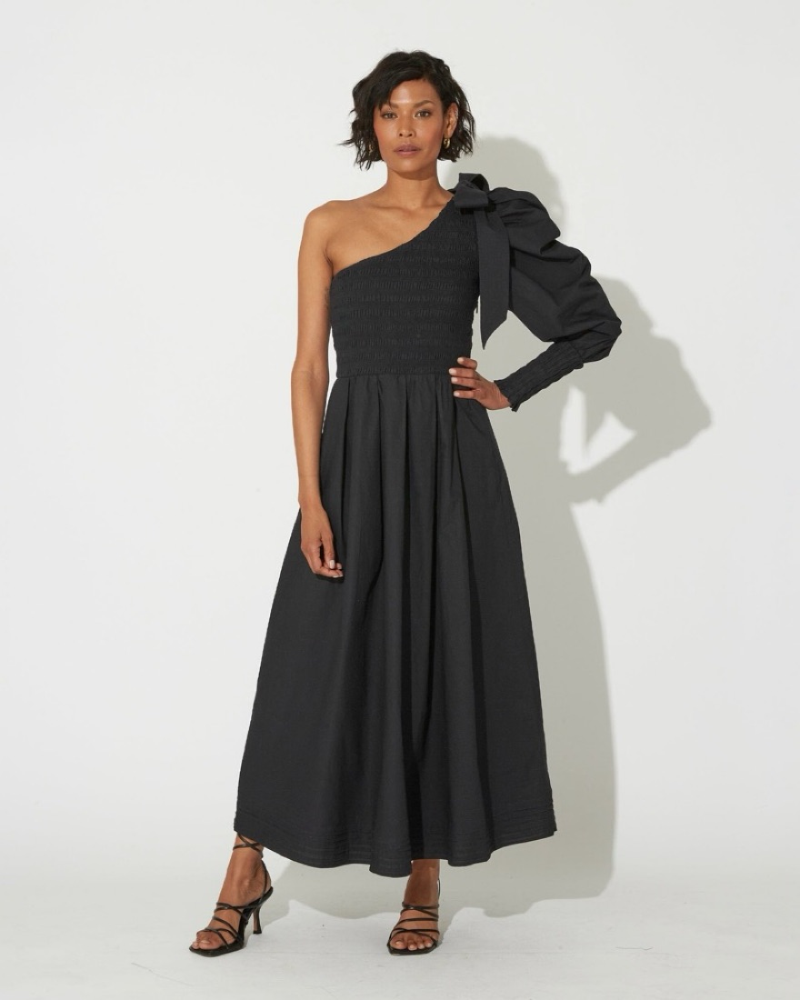 【新品未使用】b0nb0ner0 DRESS CODE ブラック 25 Cleobella Black One Shoulder dress by Cleobella - Pickle