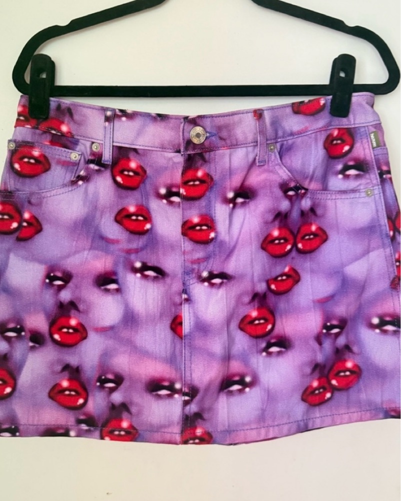 Heaven by Marc Jacobs Face Print Skirt by Heaven By Marc Jacobs