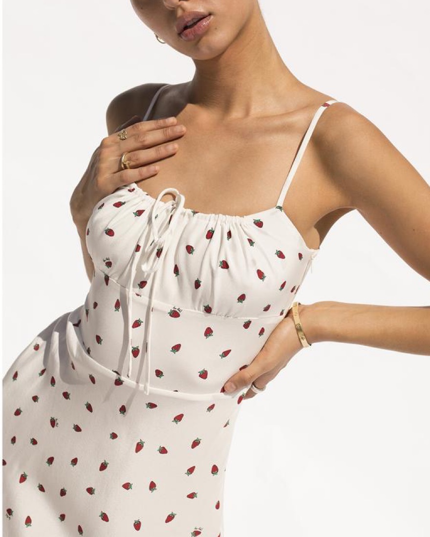 Realisation Par Alba Dress - Strawberry by Realisation Par - Pickle