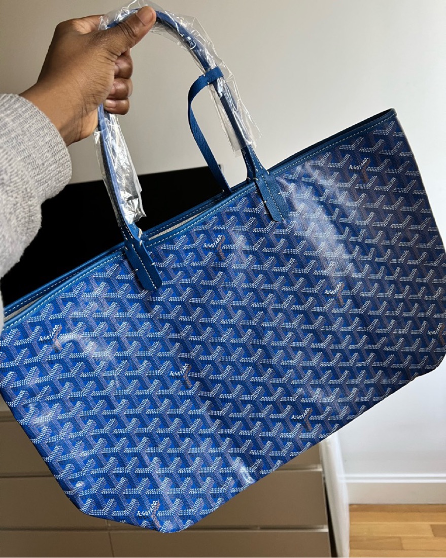 Blue Goyard St. Louis Tote P.M. by Goyard - Pickle