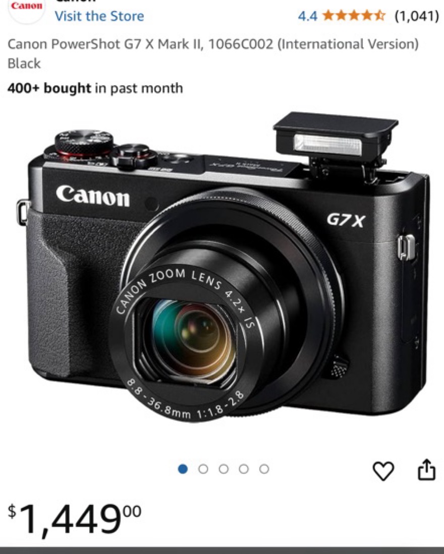 Canon G7X Mark ii by Canon - Pickle