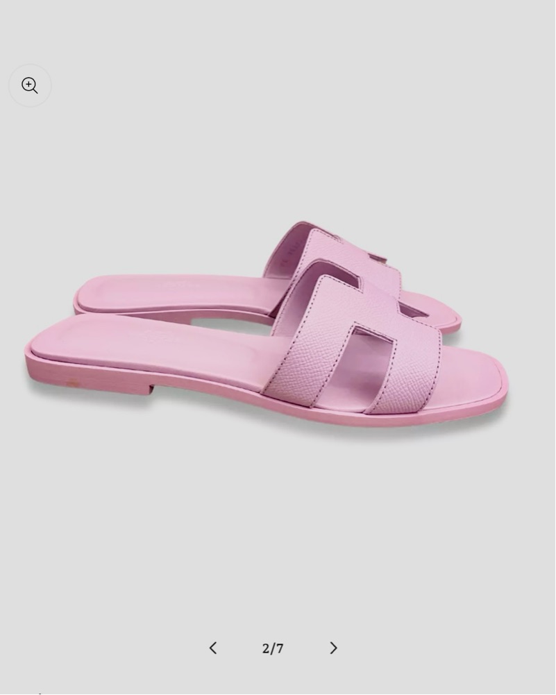 HERMES ピンク サンダル 楽天市場】【5%OFFクーポン】 エルメス サンダル オラン 37サイズ 約