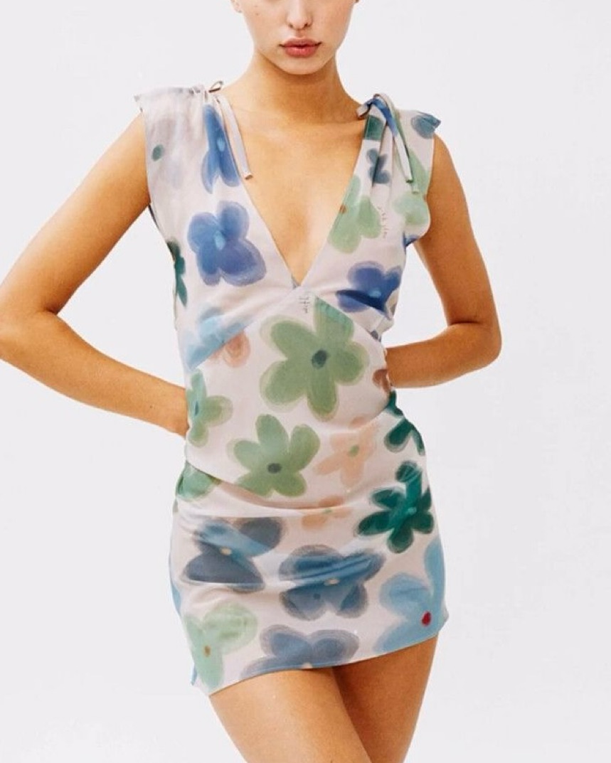 With Jean Lani Dress In Viola Bloom by With Jean - Pickle