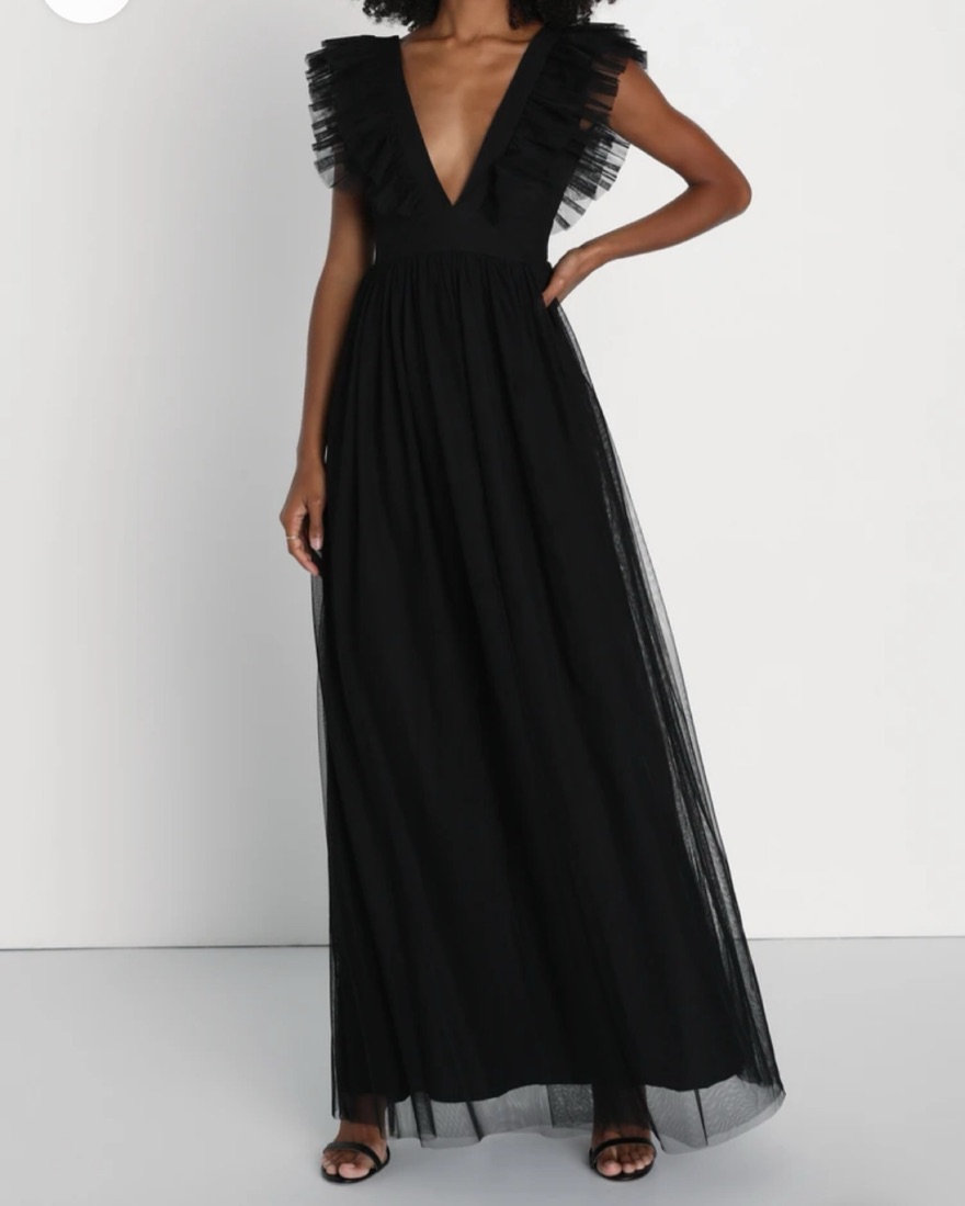Black Tie Lulu's Wedding Guest Dress by Lulus - Pickle