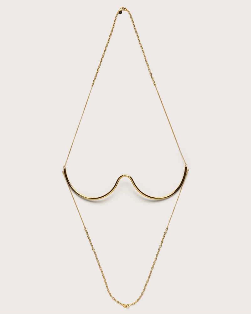 アクセサリー ASHA BRALETTE CHAIN-GOLD Cult Gaia Asha Bralette & Chain Jewelry by Cult Gaia - Pickle