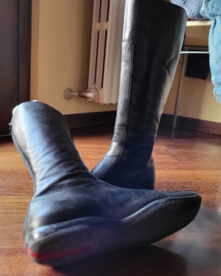 Vintage Flat Prada Sport Boots by Prada - Pickle