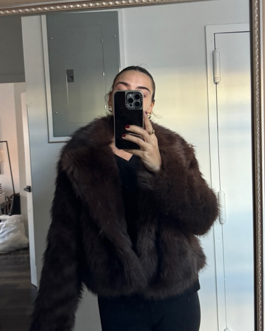 Bershka Brown Fur Coat by Bershka - Pickle