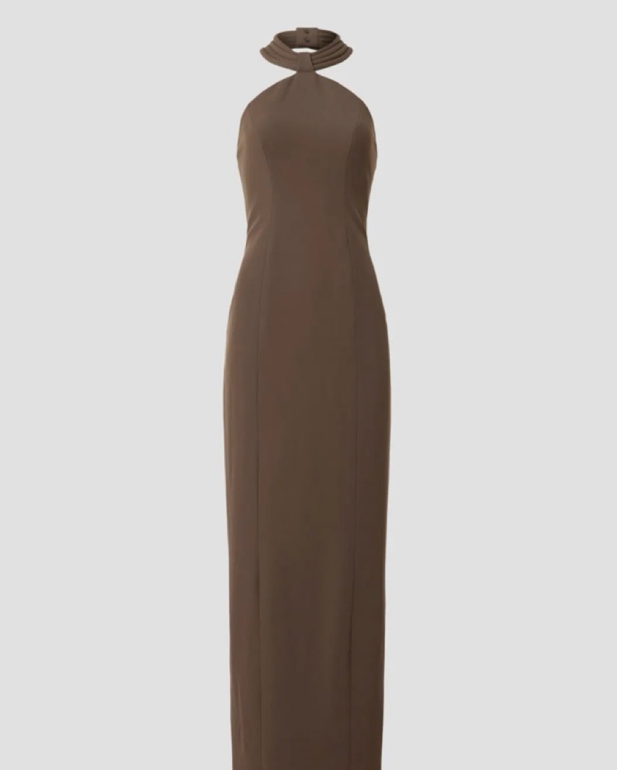 Ronny Kobo Lenox Halter Neckline Gown by Ronny Kobo - Pickle