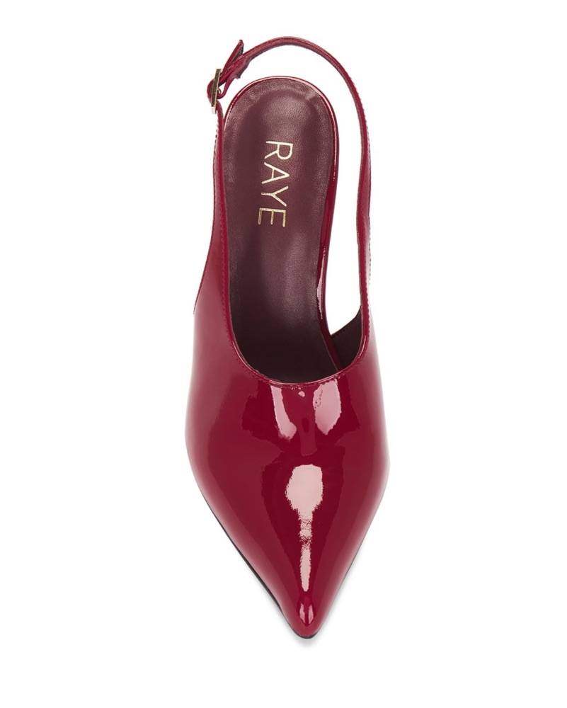 Raye Striking Red Slingback Heels by Raye - Pickle