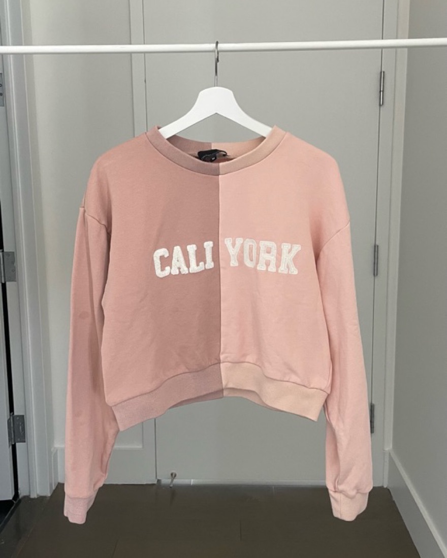 Caliyork cropped fashion sweatshirt