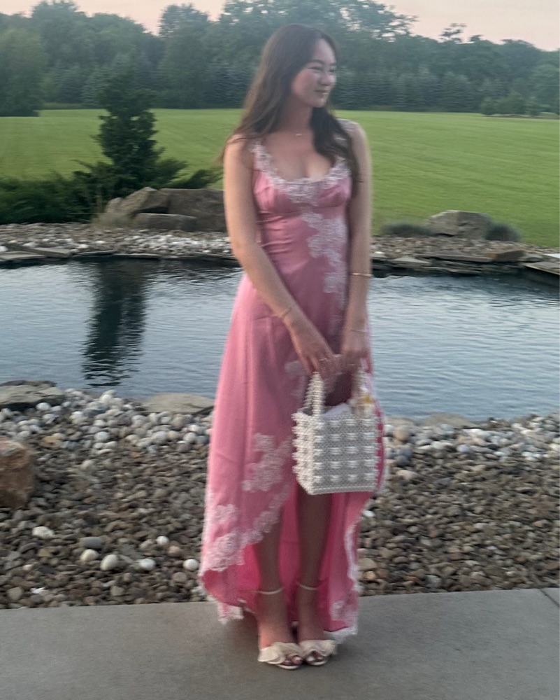 ꧁蝶よ花よ..恋桜.*ೄ ❀´-꧂専用✨ 熾天使セラフィムブレス✨ For love & Lemons Clemence maxi Dress XS by For Love & Lemons - Pickle