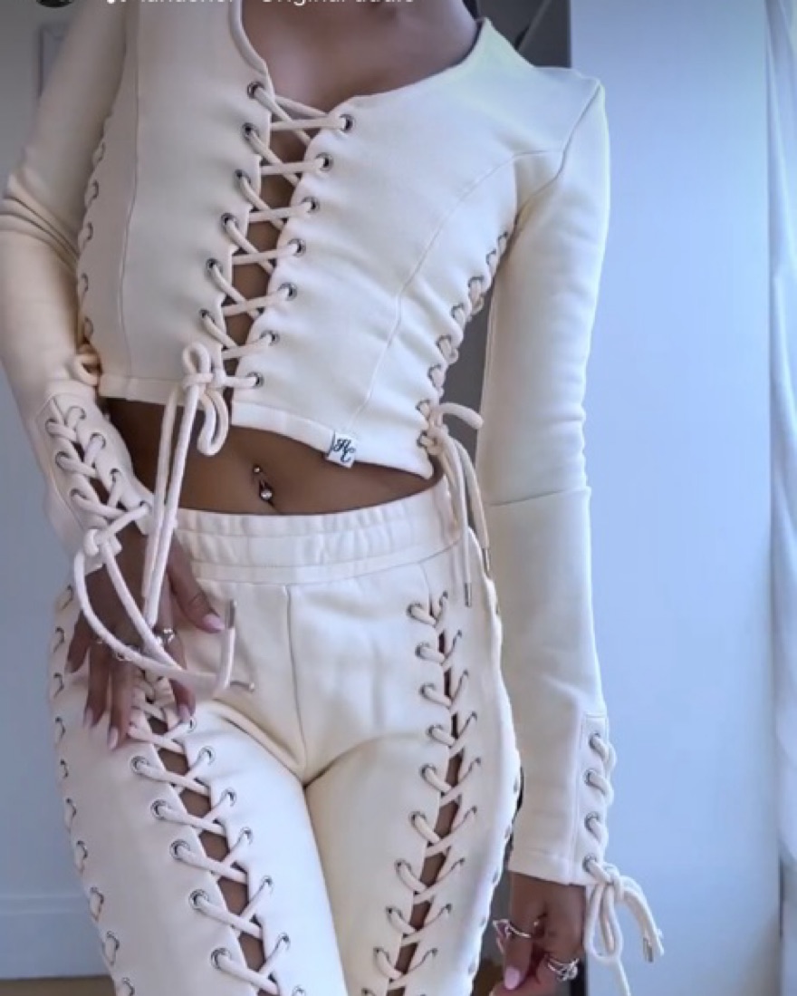 Hidden Cult Wynn Lace Up Set by Hidden Cult - Pickle