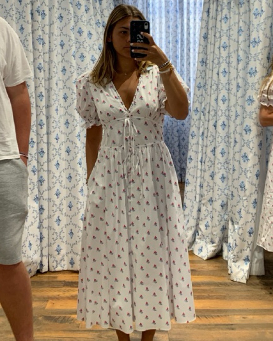 Hill House sabrina dress in love boats by Hill House Home - Pickle