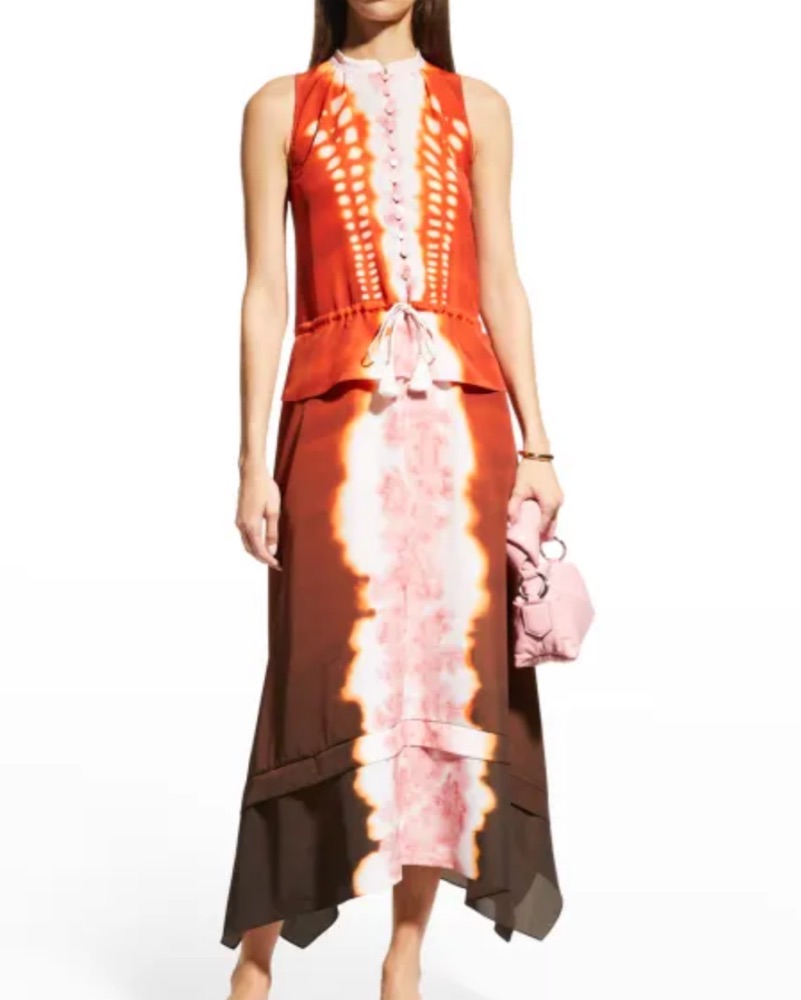 Altazurra Tie-Dye Midi Dress by Altuzarra - Pickle