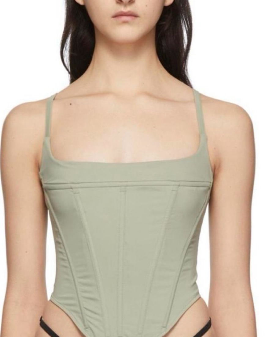 Miaou Lace Up Venus Corset by Miaou - Pickle