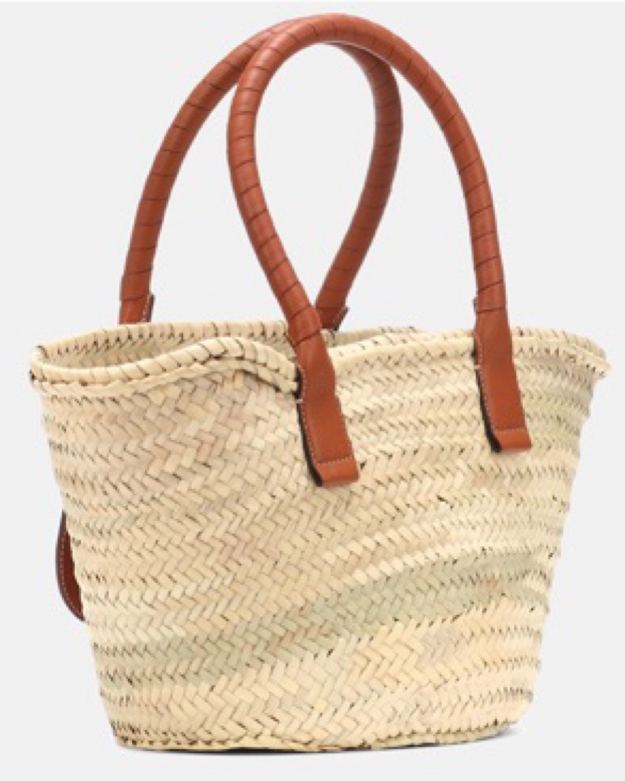 【新品】CHLOE Marci ミディアムバスケット Chloé Marcie Raffia Basket Bag Medium by Chloe - Pickle