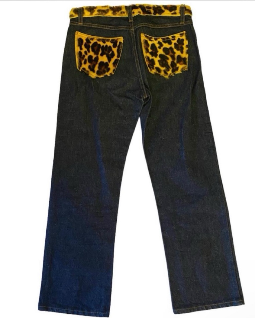 D&G ヒョウ柄ジーンズ 26/40 Dolce & Gabbana Cheetah Jeans by Dolce + Gabbana - Pickle