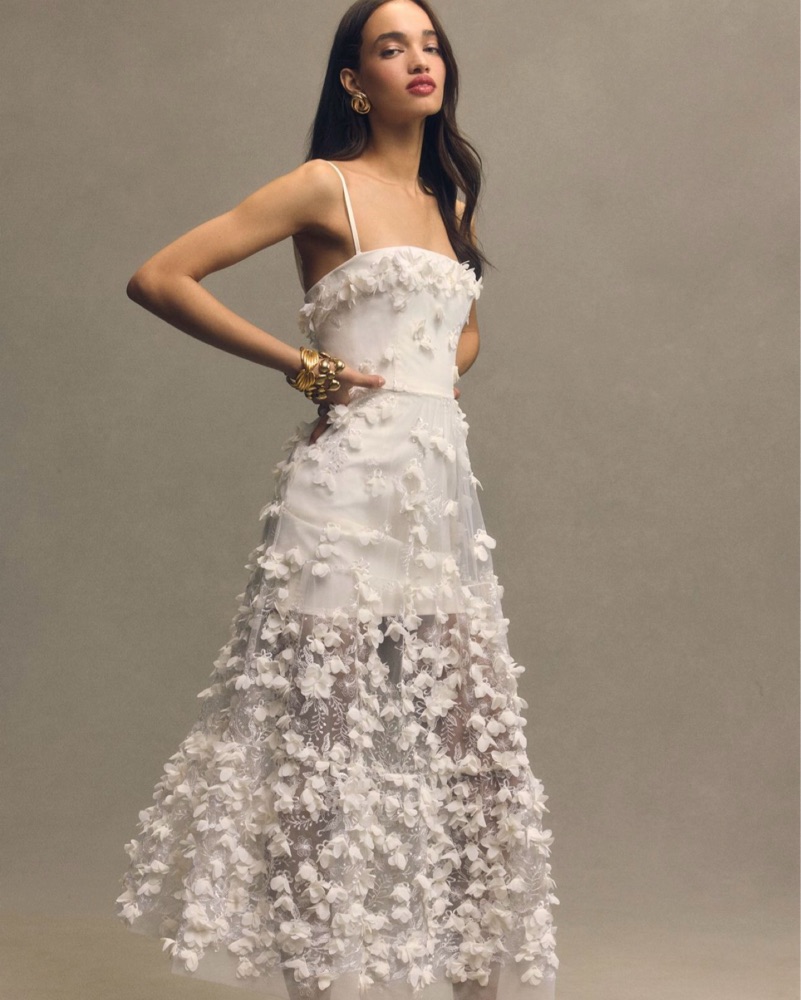 【美品/size1】Acka all sheer flower dress US