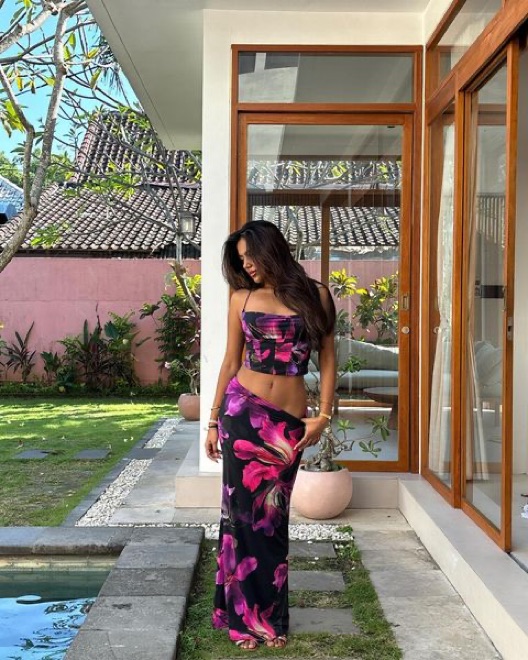 White Fox Purple Floral Set by White Fox Boutique - Pickle