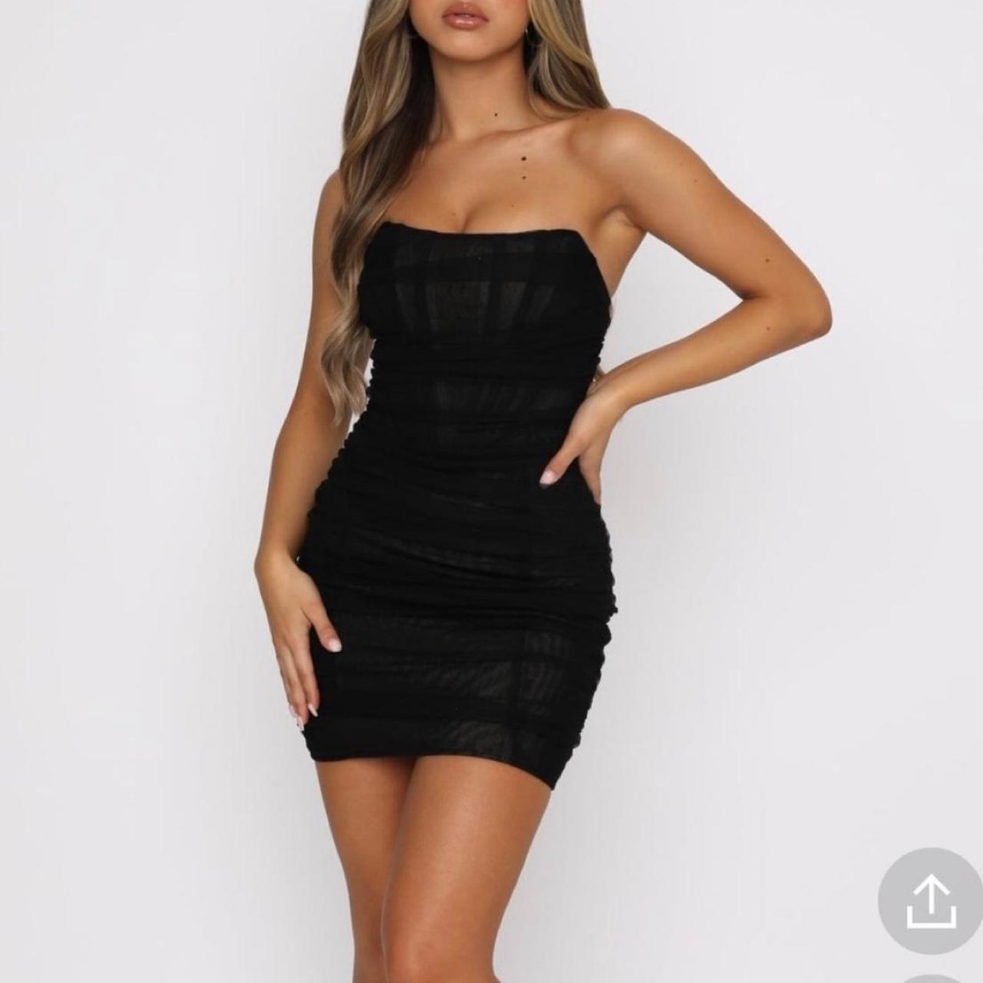 ワンピース FETICO OPEN-BACK BUSTIER MINI DRESS FETICO OPEN-BACK BUSTIER MINI DRESS