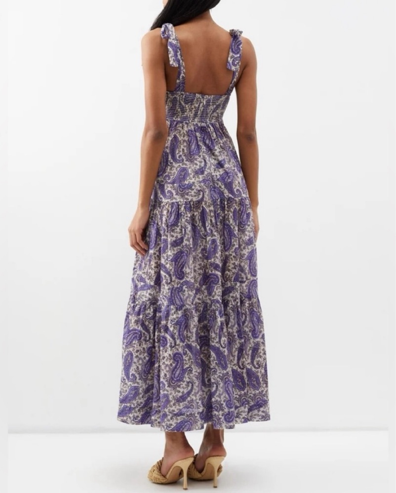 Zimmermann Purple Paisley Maxi Dress by Zimmermann - Pickle