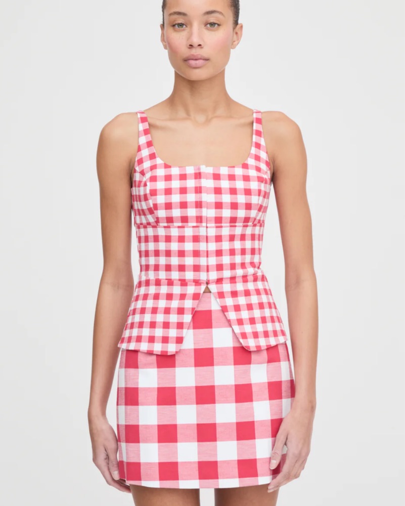 Hill House Gingham Set (Hallie Skirt) by Hill House Home - Pickle